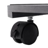 2 db szürke WPC görgős virágtartó Ø30 x 7,5 cm