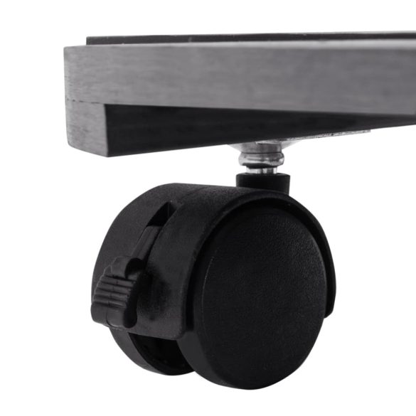 2 db szürke WPC görgős virágtartó Ø30 x 7,5 cm