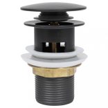 ezüst nyomógombos leeresztőszelep túlfolyóval 6,4x6,4x9,1 cm