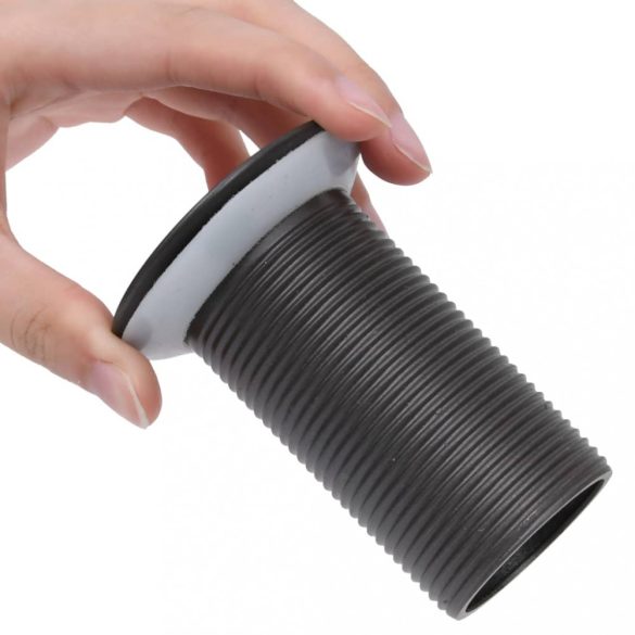 szürke nyomógombos leeresztő túlfolyó nélkül 6,4x6,4x9,1 cm