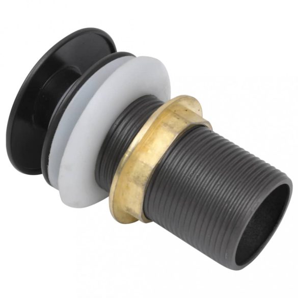 szürke nyomógombos leeresztő túlfolyó nélkül 6,4x6,4x9,1 cm