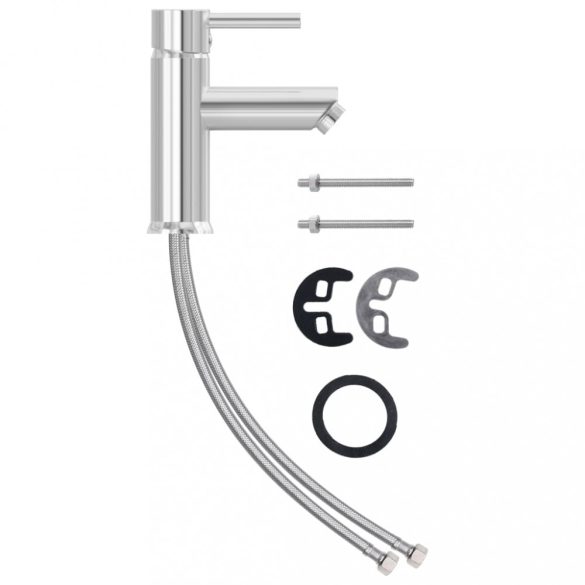 krómozott felületű fürdőszobai mosdócsaptelep 130 x 176 mm