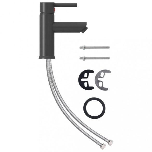szürke fürdőszobai mosdócsaptelep 130 x 176 mm