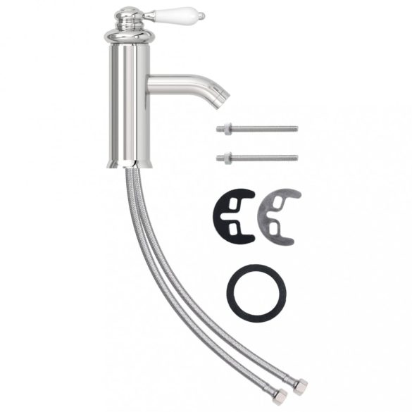 krómozott felületű fürdőszobai mosdócsaptelep 130 x 180 mm