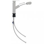 ezüst kihúzható fürdőszobai mosdócsaptelep 157 x 172 mm