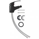 fekete fürdőszoba bidé csaptelep 13 x 12 cm