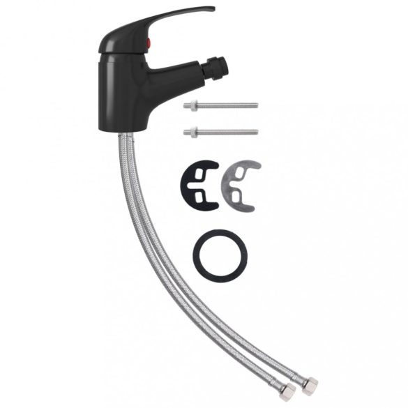 fekete fürdőszoba bidé csaptelep 13 x 12 cm