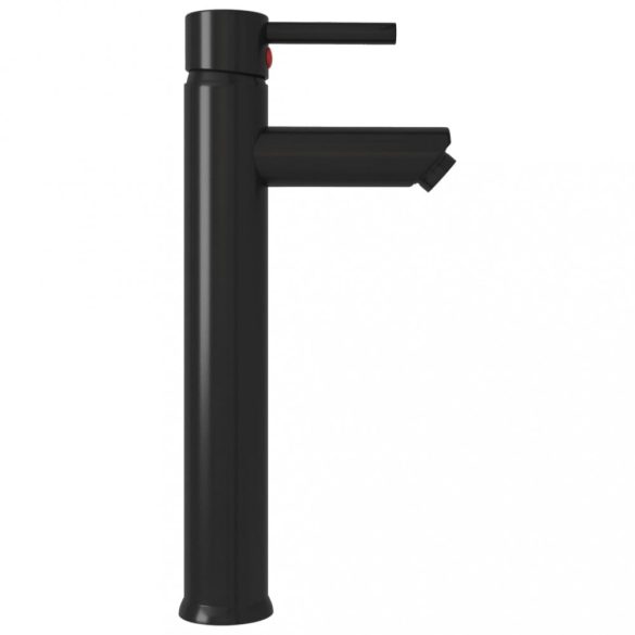 fekete fürdőszobai keverős csaptelep 12 x 30 cm