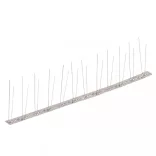 20 db 10 m-es 2-soros rozsdamentes acél madár- és galambtüske