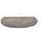 szürke márvány mosdókagyló Ø40 x 12 cm