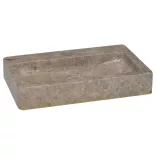 szürke márvány falra szerelhető mosdókagyló 38 x 24 x 6,5 cm
