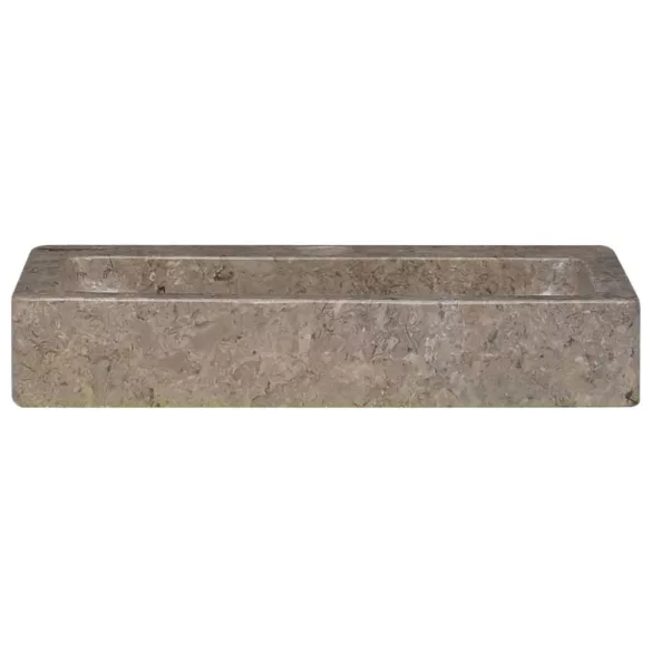 szürke márvány falra szerelhető mosdókagyló 38 x 24 x 6,5 cm
