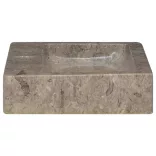 szürke márvány falra szerelhető mosdókagyló 38 x 24 x 6,5 cm