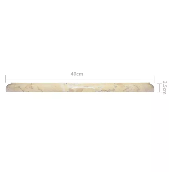 krémszínű márvány asztallap Ø40 x 2,5 cm