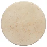 krémszínű márvány asztallap Ø50 x 2,5 cm