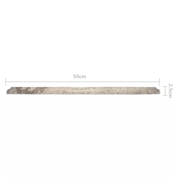 szürke márvány asztallap Ø50 x 2,5 cm