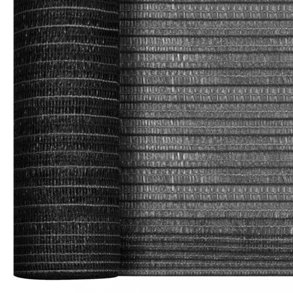antracitszürke HDPE belátásgátló háló 2 x 50 m 75 g/m²