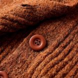 Konyak színű kötött gyerekkardigán 128