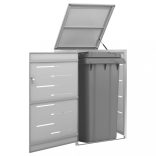 acél tároló gurítható szemeteskukához 69 x 77,5 x 112,5 cm