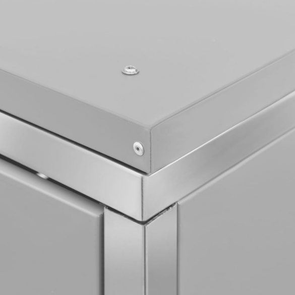 acél tároló gurítható szemeteskukához 69 x 77,5 x 112,5 cm