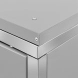 acél tároló három gurítható szemeteskukához 207x77,5x112,5 cm