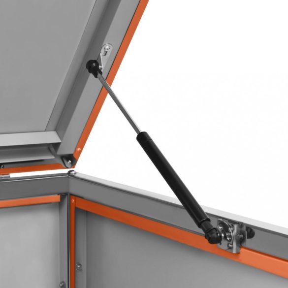 acél tároló gurítható szemeteskukához 69 x 77,5 x 112,5 cm