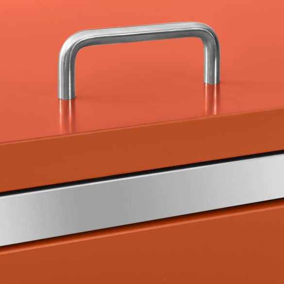 acél tároló gurítható szemeteskukához 69 x 77,5 x 112,5 cm