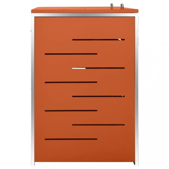 acéltároló két gurítható szemeteskukához 138 x 77,5 x 112,5 cm