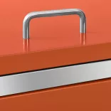 acéltároló két gurítható szemeteskukához 138 x 77,5 x 112,5 cm