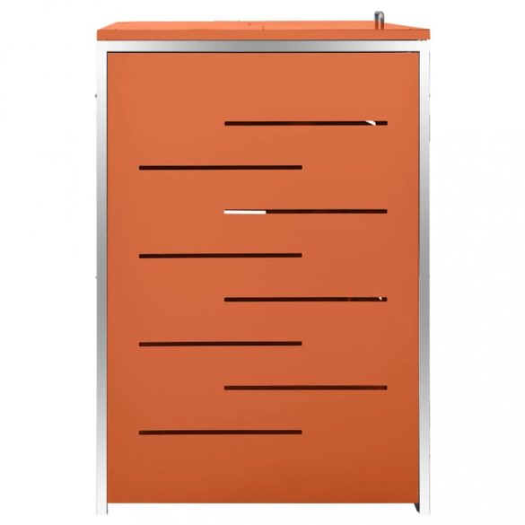 acél tároló három gurítható szemeteskukához 207x77,5x112,5 cm