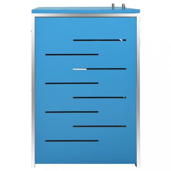 acéltároló két gurítható szemeteskukához 138 x 77,5 x 112,5 cm