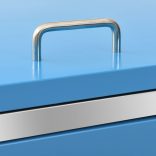 acéltároló két gurítható szemeteskukához 138 x 77,5 x 112,5 cm