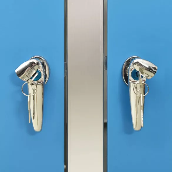 acéltároló négy gurítható szemeteskukához 276,5x77,5x112,5 cm