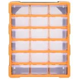 többfiókos tároló 18 középső fiókkal 38 x 16 x 47 cm