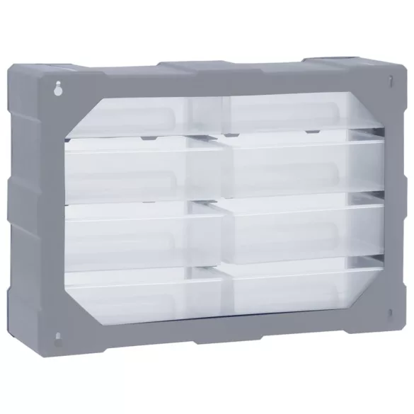 többfiókos tároló 8 nagy fiókkal 52 x 16 x 37 cm