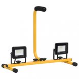 meleg fehér fényű fogantyúval ellátott LED-es reflektor 2x10 W