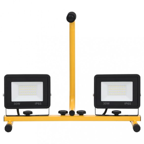 meleg fehér fényű LED-es reflektor fogantyúval 2 x 30 W