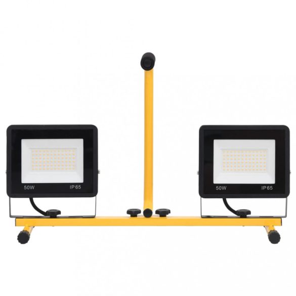 meleg fehér fényű fogantyúval ellátott LED-es reflektor 2x50 W