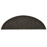 10 db öntapadós lépcsőszőnyeg 56 x 17 x 3 cm antracit félkör alakú