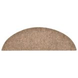 10 db öntapadós lépcsőszőnyeg 56 x 17 x 3 cm bézs félkör alakú