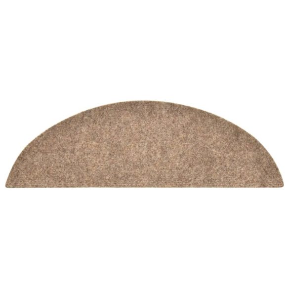 10 db öntapadós lépcsőszőnyeg 56 x 17 x 3 cm bézs félkör alakú