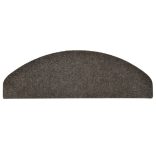 5 db öntapadós lépcsőszőnyeg 65 x 21 x 4 cm antracitszürke félkör alakú nagyméretű