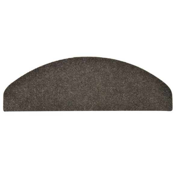 5 db öntapadós lépcsőszőnyeg 65 x 21 x 4 cm antracitszürke félkör alakú nagyméretű