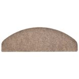 5 db öntapadós lépcsőszőnyeg 65 x 21 x 4 cm bézs félkör alakú nagy