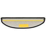 10 db antracitszürke félkör alakú lépcsőszőnyeg 56 x 17 x 3 cm