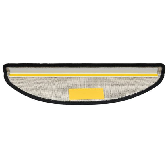 10 db antracitszürke félkör alakú lépcsőszőnyeg 56 x 17 x 3 cm