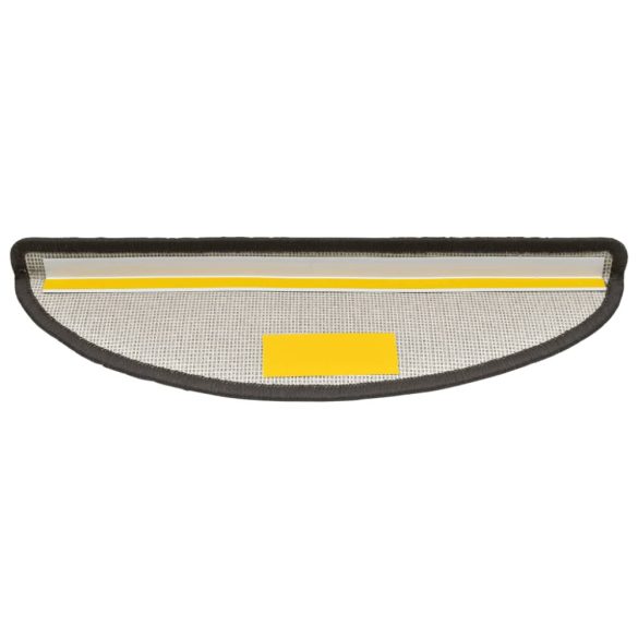 10 db sötétszürke félkör alakú lépcsőszőnyeg 56 x 17 x 3 cm