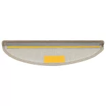 10 db lépcsőszőnyeg 56 x 17 x 3 cm bézs félkör alakú