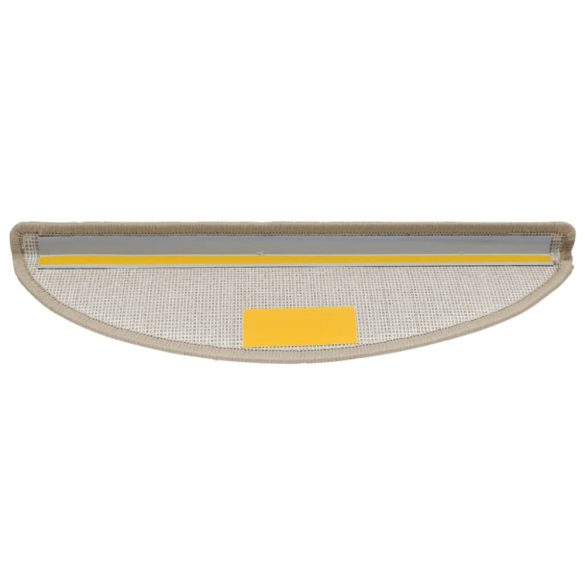 10 db lépcsőszőnyeg 56 x 17 x 3 cm bézs félkör alakú