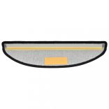 10 db sötétszürke, félkör alakú, nagy lépcsőszőnyeg 65 x 24 x 4 cm